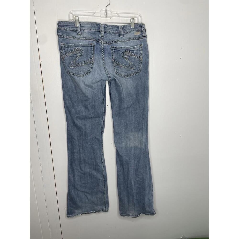 Vintage Silver Jeans Womens 32 Long Country Y2K Low Rise Lola Boot Light Wash - Picture 2 of 11